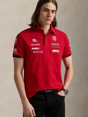 Polo Ralph Lauren polo Sskccmslm2 Short Sleeve męski kolor czerwony wzorzysty 710972342