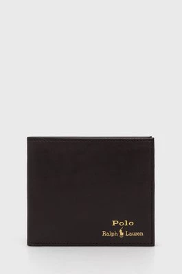 Polo Ralph Lauren Portfel skórzany 405803865001 męski kolor brązowy