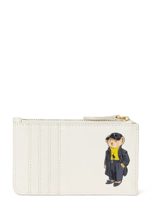 Polo Ralph Lauren portfel skórzany damski kolor beżowy 427980479