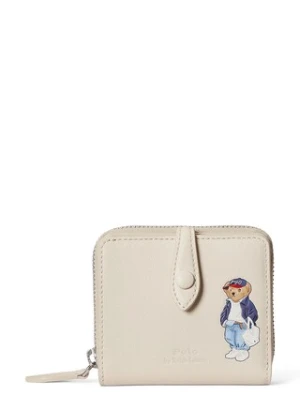 Polo Ralph Lauren portfel skórzany damski kolor beżowy 427P05787