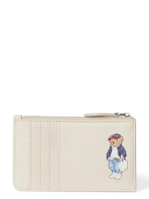 Polo Ralph Lauren portfel skórzany damski kolor beżowy 427P05788