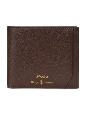Polo Ralph Lauren portfel skórzany męski kolor brązowy 405963224