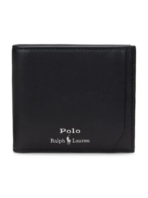Polo Ralph Lauren portfel skórzany męski kolor czarny 405963228
