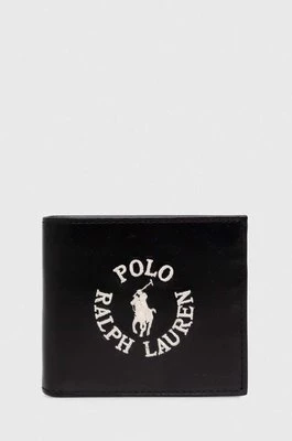 Polo Ralph Lauren portfel skórzany męski kolor czarny 405898660