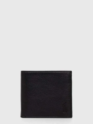 Polo Ralph Lauren portfel skórzany męski kolor czarny