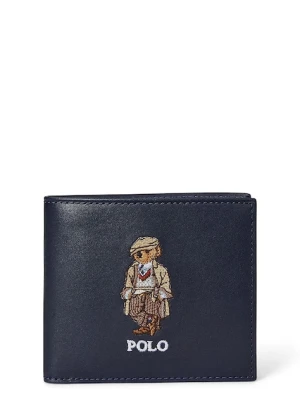 Polo Ralph Lauren portfel skórzany męski kolor granatowy 405974619