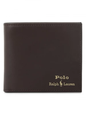 Polo Ralph Lauren Portfel ze skóry Mężczyźni skóra brązowy jednolity,
