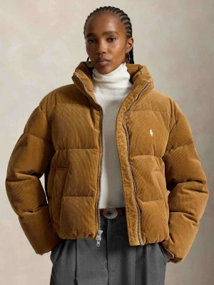 POLO RALPH LAUREN Puchowa kurtka Cord | Regular Fit | sztruks camel