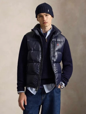 POLO RALPH LAUREN Puchowy bezrękawnik | Regular Fit granatowy