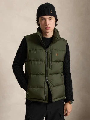 POLO RALPH LAUREN Puchowy bezrękawnik | Regular Fit oliwkowy