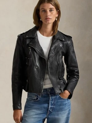 Polo Ralph Lauren ramoneska skórzana VINTAGED COW