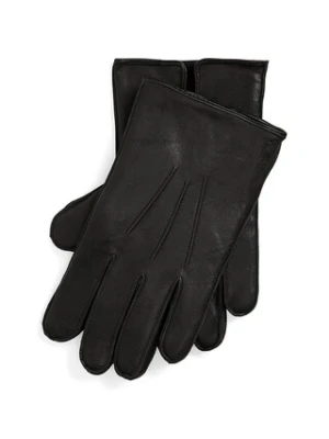 Polo Ralph Lauren rękawiczki skórzane męskie kolor czarny 449901837