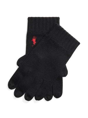 Polo Ralph Lauren rękawiczki wełniane czarny
