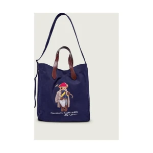 POLO RALPH LAUREN Shopperka BEAR | z dodatkiem skóry