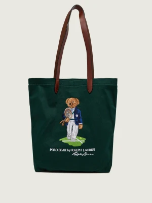 POLO RALPH LAUREN Shopperka Ralph Lauren x Wimbledon | z dodatkiem skóry