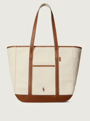 POLO RALPH LAUREN Shopperka | z dodatkiem skóry