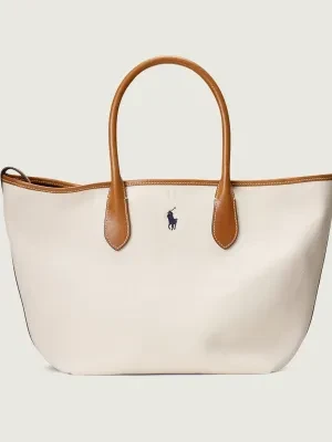 POLO RALPH LAUREN Shopperka | z dodatkiem skóry