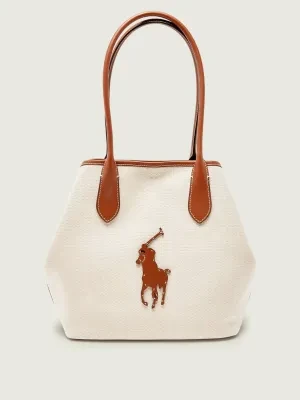 POLO RALPH LAUREN Shopperka | z dodatkiem skóry