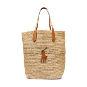 POLO RALPH LAUREN Shopperka | z dodatkiem skóry