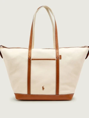 POLO RALPH LAUREN Shopperka | z dodatkiem skóry