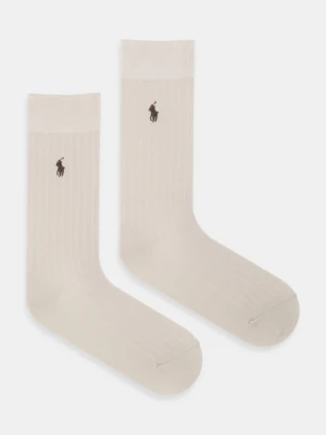 Polo Ralph Lauren skarpetki 2-pack kolor beżowy 449P05399