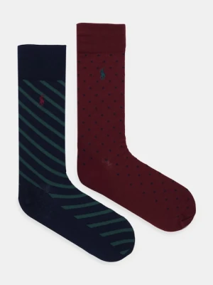Polo Ralph Lauren skarpetki 2-pack kolor bordowy 449912708