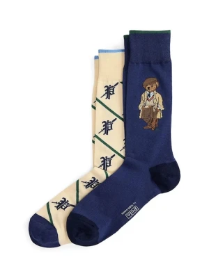 Polo Ralph Lauren skarpetki 2-pack kolor multicolor 449P04701