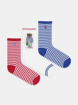 Polo Ralph Lauren skarpetki 3-pack damskie kolor biały 455972027