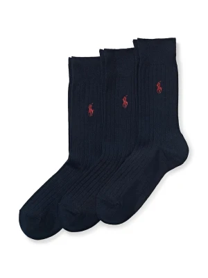 Polo Ralph Lauren skarpetki 3-pack granatowy