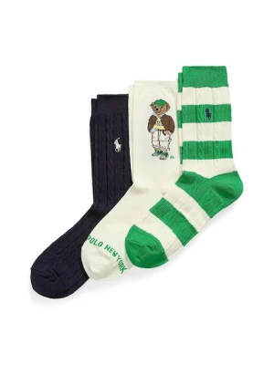 Polo Ralph Lauren skarpetki 3-pack kolor beżowy 455982947