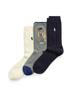 Polo Ralph Lauren skarpetki 3-pack kolor granatowy 455982948