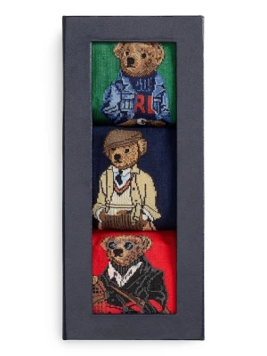 Polo Ralph Lauren skarpetki 3-pack kolor multicolor 449P04717