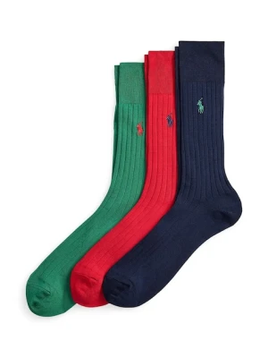 Polo Ralph Lauren skarpetki 3-pack kolor multicolor 449P04725