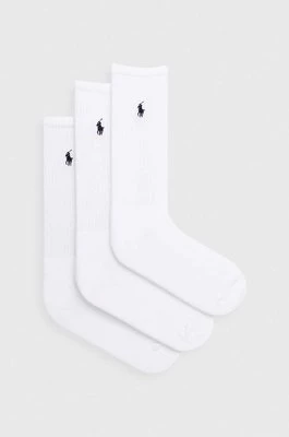 Polo Ralph Lauren skarpetki 3-pack męskie kolor biały