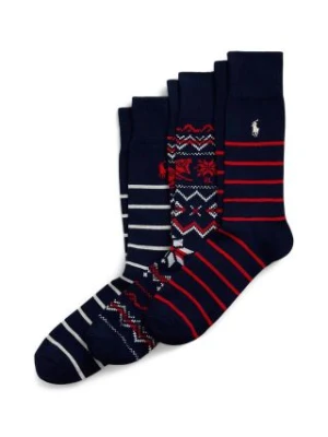 Polo Ralph Lauren skarpetki 3-pack męskie kolor szary 449958864