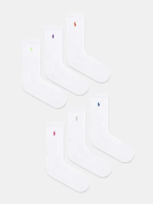 Polo Ralph Lauren skarpetki 6-pack damskie kolor biały 455972889