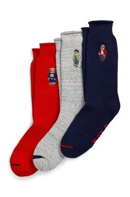 Polo Ralph Lauren skarpetki bawełniane 3-pack kolor szary 449958862