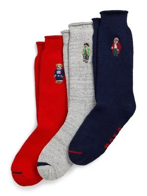 Polo Ralph Lauren skarpetki bawełniane 3-pack kolor szary 449958862