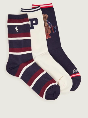 POLO RALPH LAUREN Skarpety 3-pack granatowy