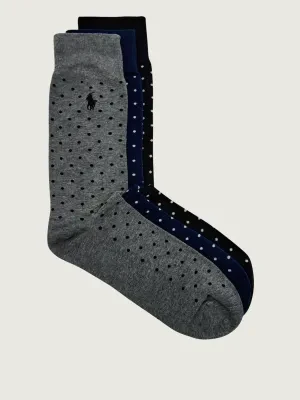 POLO RALPH LAUREN Skarpety 3-pack SLACK-CREW