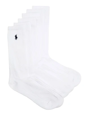 POLO RALPH LAUREN Skarpety 6-pack biały