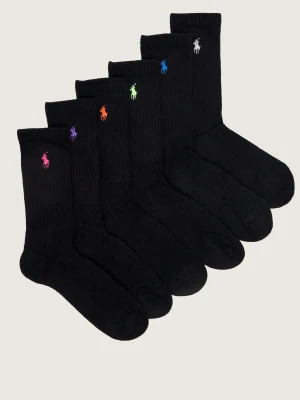 POLO RALPH LAUREN Skarpety 6-pack czarny