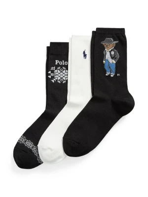 Polo Ralph Lauren skarpety damskie 3-pack czarny