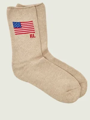 POLO RALPH LAUREN Skarpety FOXHOUND & PLAID CREW