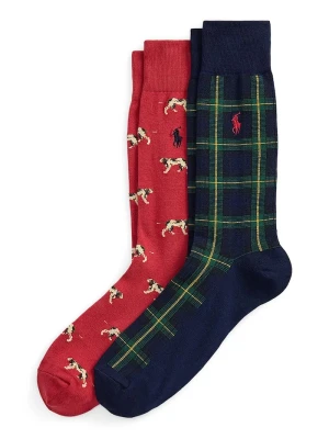 Polo Ralph Lauren skarpety męskie 2-pack czerwony