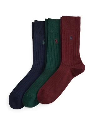 Polo Ralph Lauren skarpety męskie 3-pack czerwony