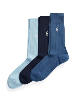 Polo Ralph Lauren skarpety męskie 3-pack niebieski