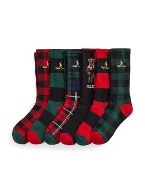Polo Ralph Lauren skarpety męskie 6-pack czerwony
