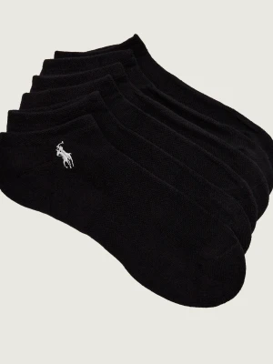 POLO RALPH LAUREN Skarpety/stopki 6 pack czarny