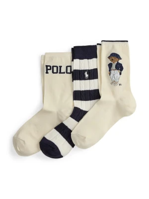 Polo Ralph Lauren skarpety z bawełną damskie 3-pack